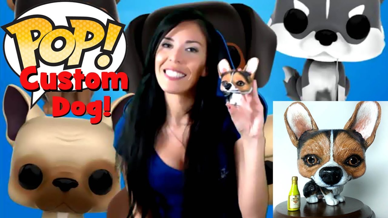 Custom Dog Funko Pop - Corgi named Barney ( DIY -ed Pop Vinyl Figure )