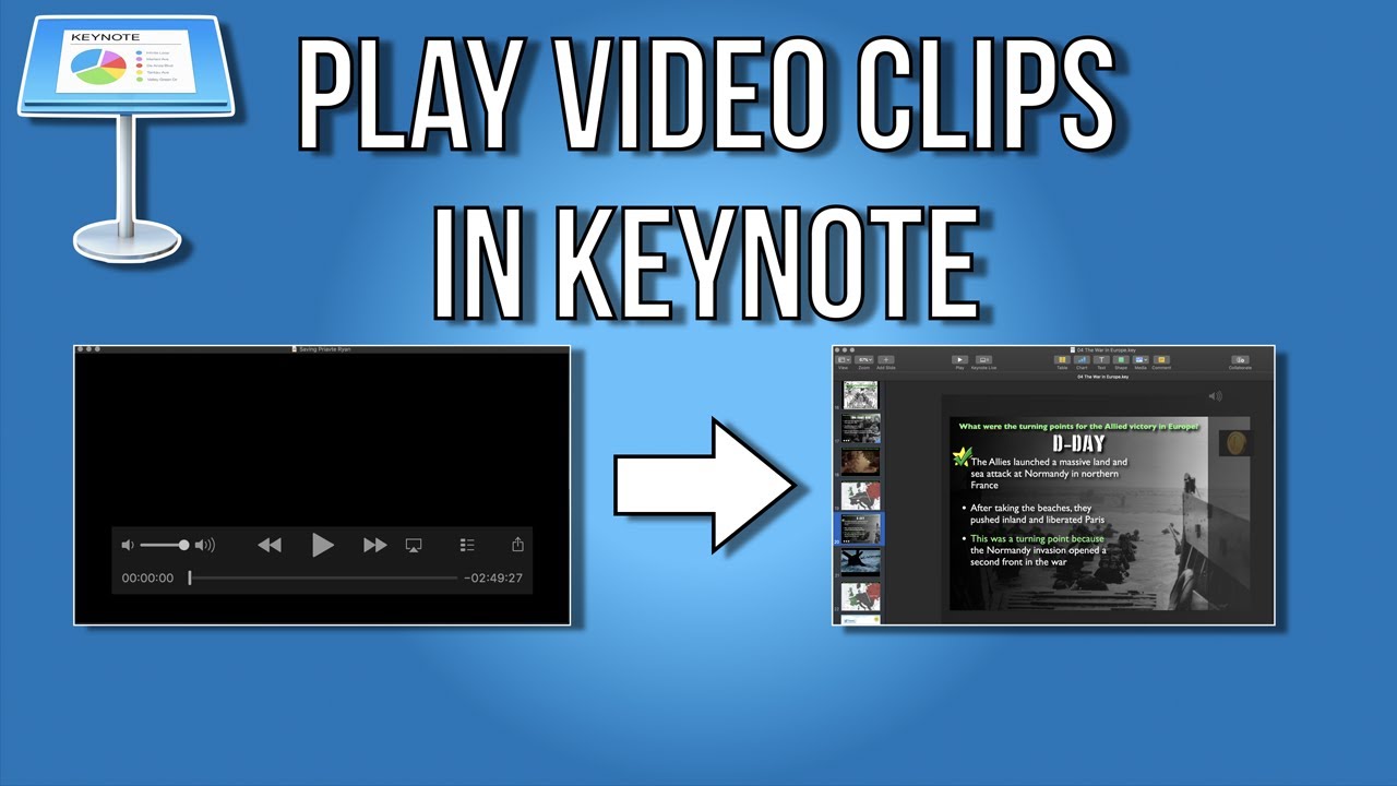 How To Play Video Clips in Keynote | Apple Keynote Tutorial