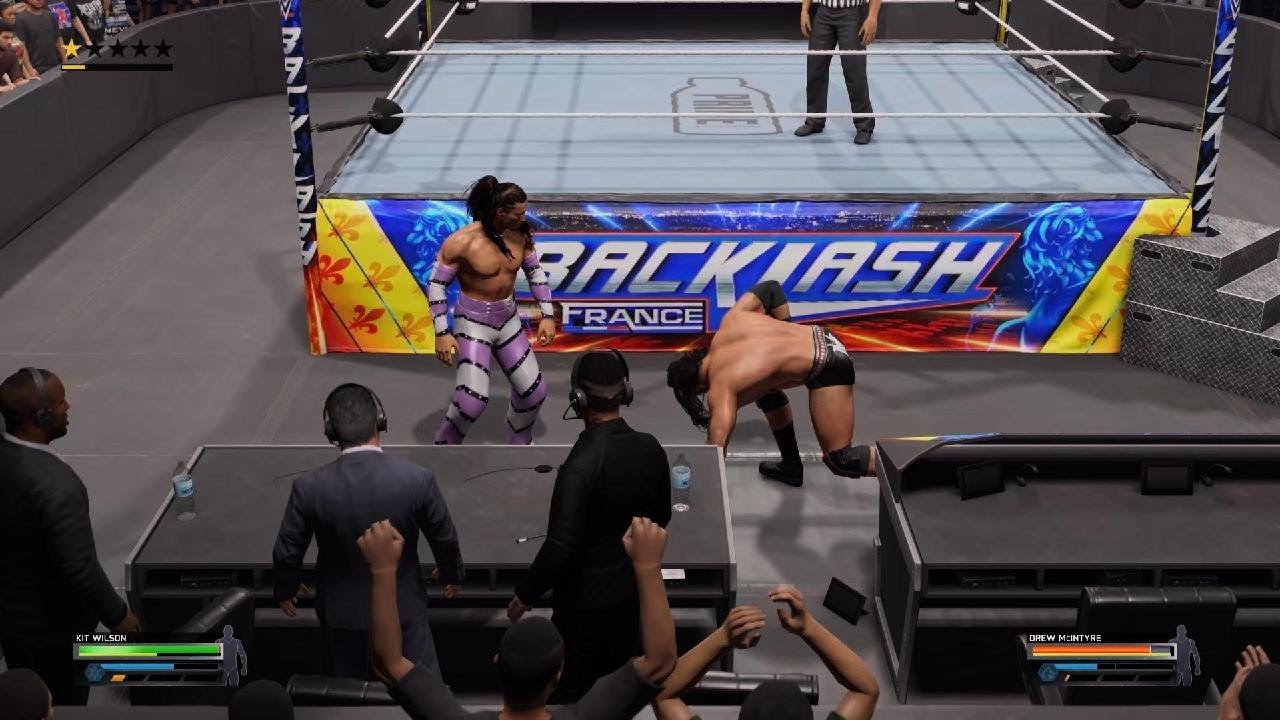 WWE 2K25 KIT WILSON VS DREW MCINTYRE