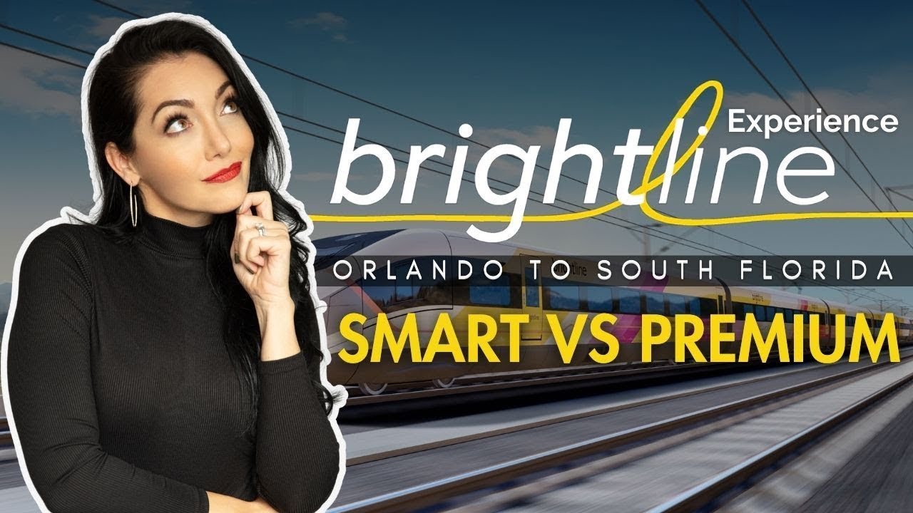 Riding The BRIGHTLINE Train From Orlando To South Florida! Smart vs Premium REVIEW