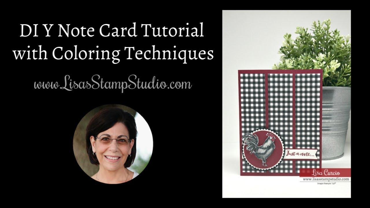 DIY Note Card Tutorial with Coloring Techniques