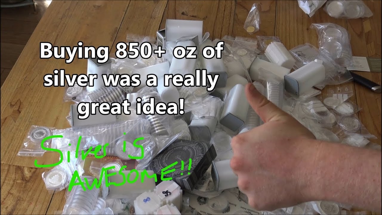 Buying silver in 2018 is a GREAT idea - Unboxing 850+ oz of silver!