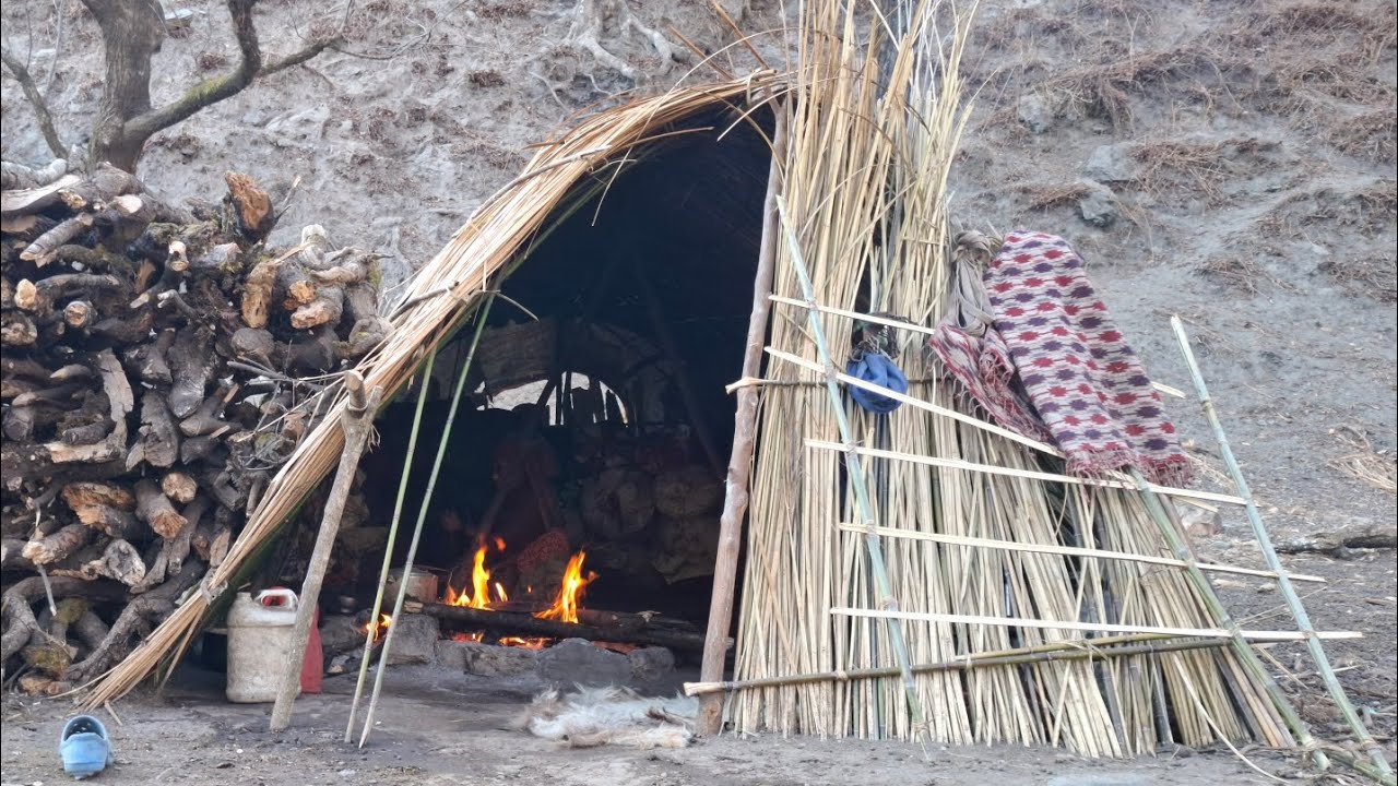 Best Life in A Himalayan Shepherd’s Organic Food Cooking | Most Relaxing | Village Documentary Video