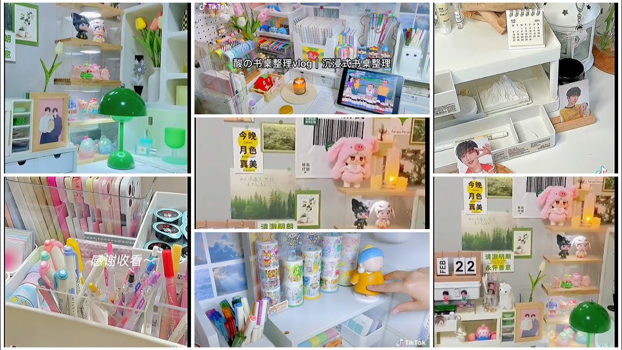 Decor // Tổng hợp những video decor bàn học cực xinh trên Tik Tok