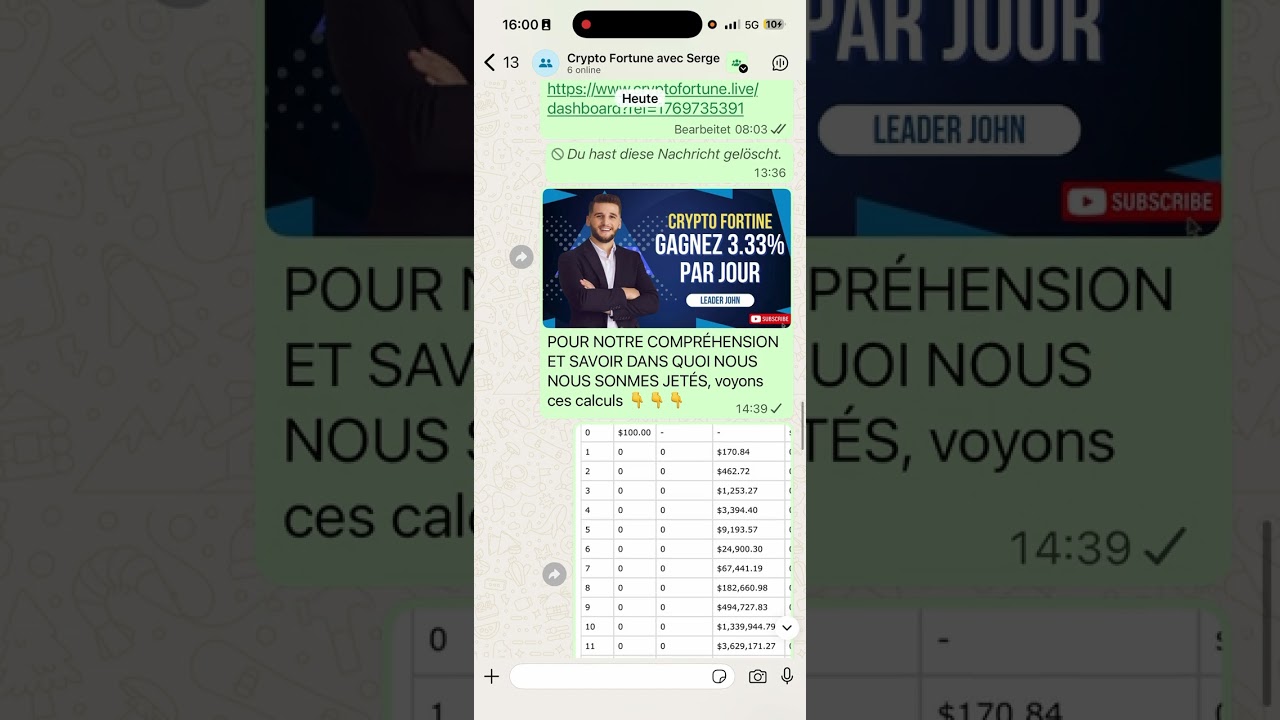 CRYPTO FORTUNE                                        courte présentation