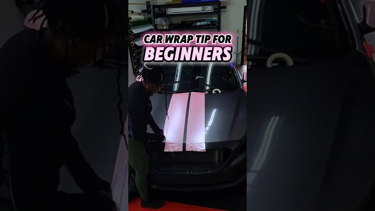 Flawless Racing Stripes! Easy Vinyl Wrap Trick 🔥🚗
