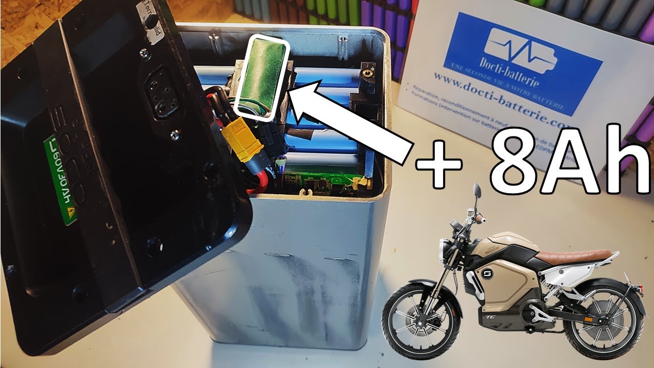 Optimisation maximale de la capacité interne d'une batterie - Moto électrique Super Soco (60v 30Ah)