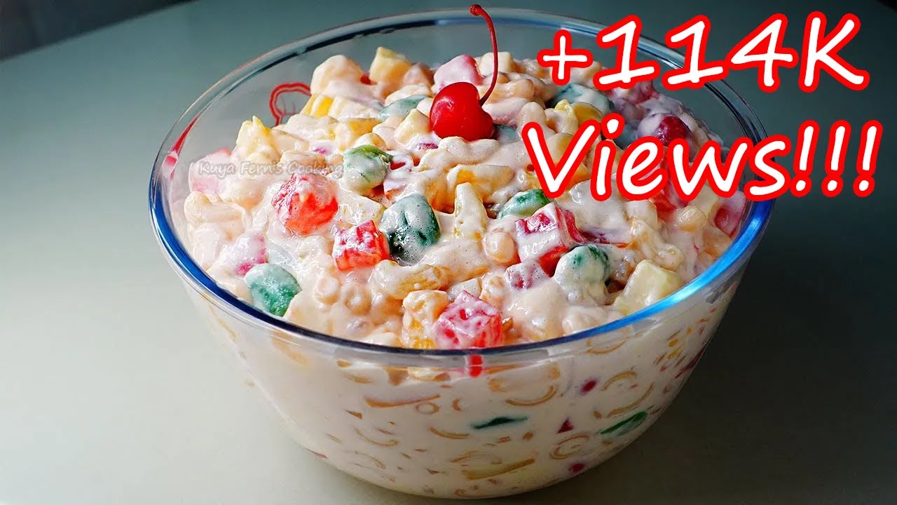 TINGIN PA LANG, SIGURADONG SOLVE NANAMAN ANG HANDAAN PAG GANITO KA-SARAP ITONG MACARONI FRUIT SALAD!