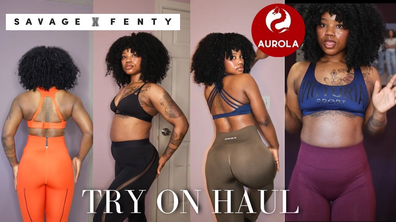 HONEST SAVAGE X FENTY & AUROLA LEGGINGS TRY ON HAUL SIZE S/M