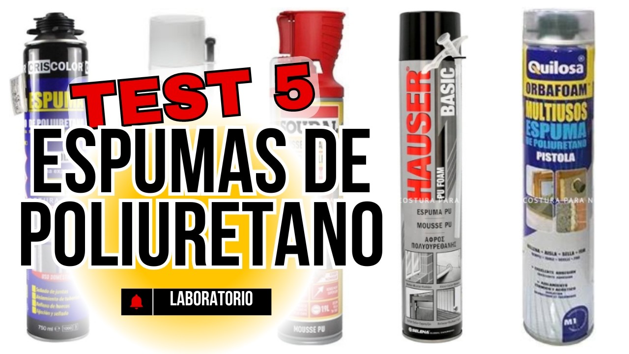 ESPUMAS POLIURETANO 🎯 Compruebo y Comparo: Soudal, Quilosa, Criscolor, Brenner y Hauser