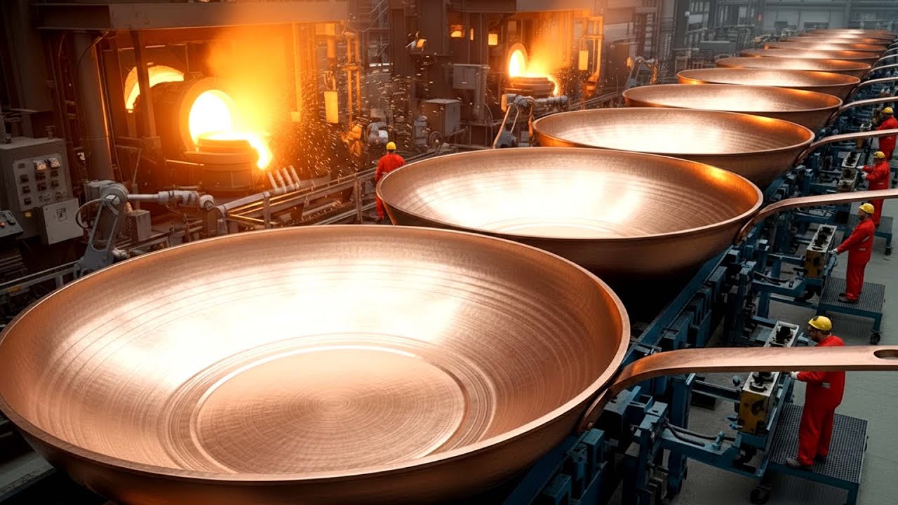 The Making of Copper Cookware Spinning and Hammering Pure Copper Sheets into Pans