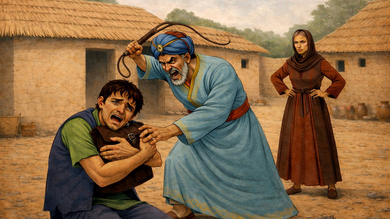 قصة اليتيم وعمه الظالم الذي طرده من البيت بعد موت ابيه إرضاء لزوجته