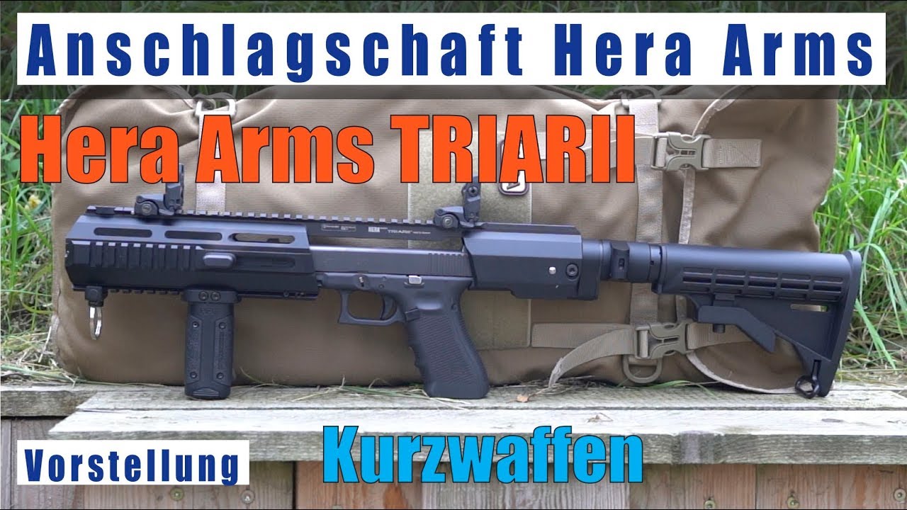Anschlagschaft Hera Arms TRIARII Vorstellung deutsch Glock