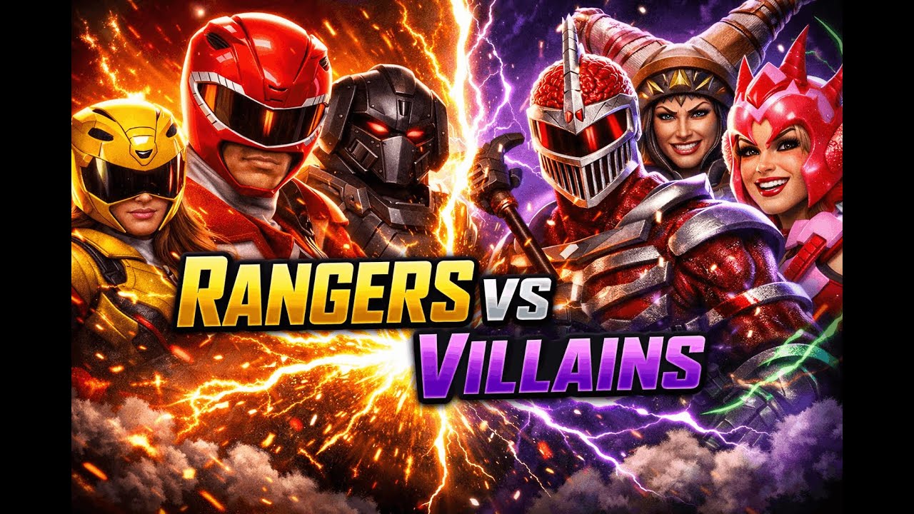 Power Rangers Jason,Gia and Mastadon sentry vs Lord Zedd, rita and Poisandra
