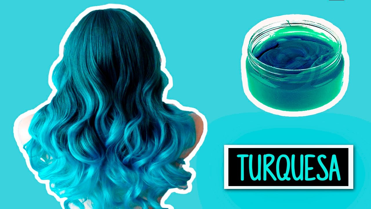 CREA TU TINTE TURQUESA CASERO TEMPORAL