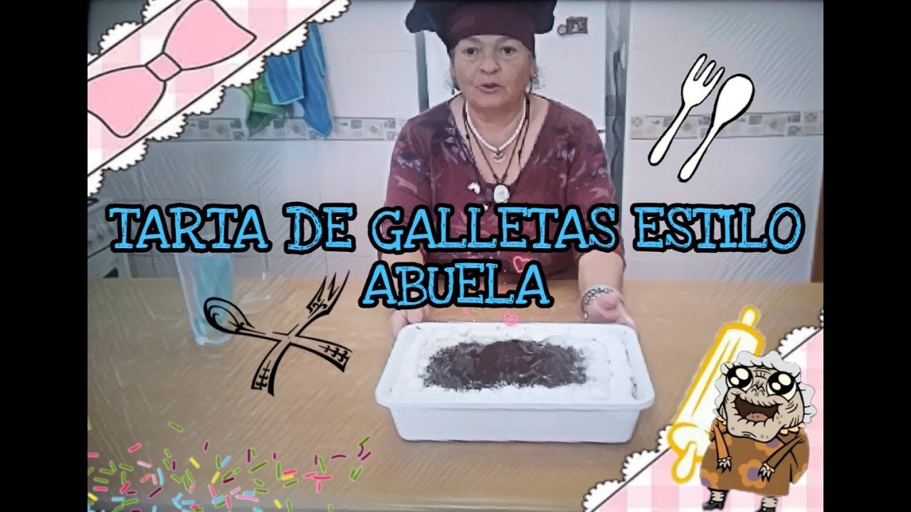 TARTA DE GALLETAS Y CHOCOLATE SUPER ECONÓMICA Y FÁCIL DE LA ABUELA🍩