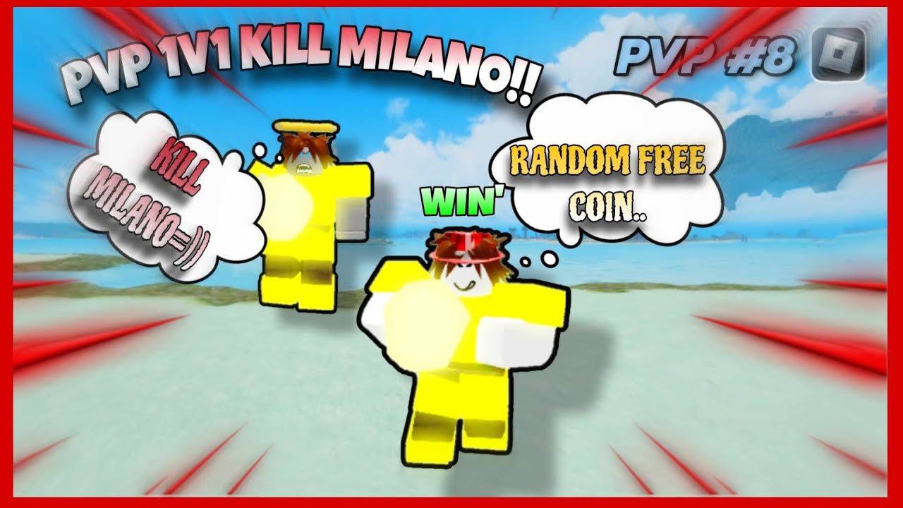 WIN MILANO 1v1 RanDom Free Coin Không Có Đối Thủ WIN.. Booga Booga [REBRON]! #8