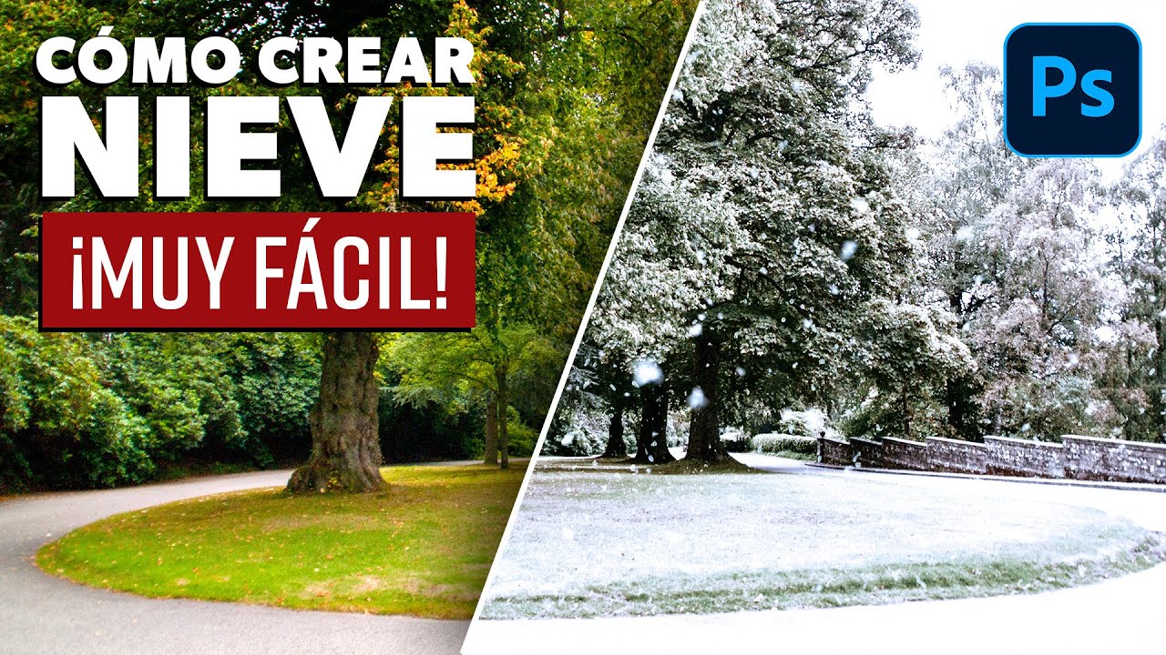 Cómo crear el efecto Nieve en Photoshop ¡MUY FÁCIL!