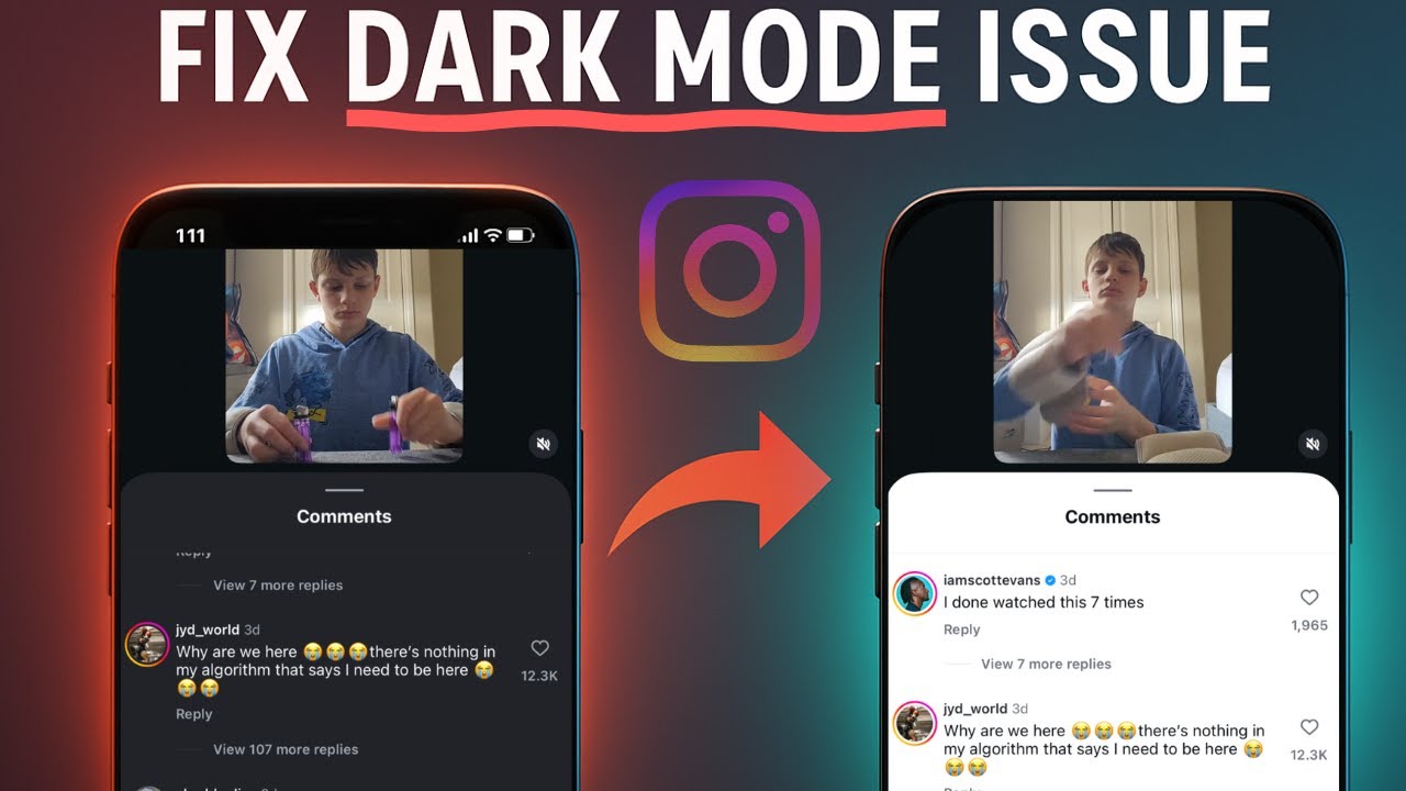 Как исправить проблему с комментариями в Instagram Reels в темном режиме | Сбой в разделе коммент...