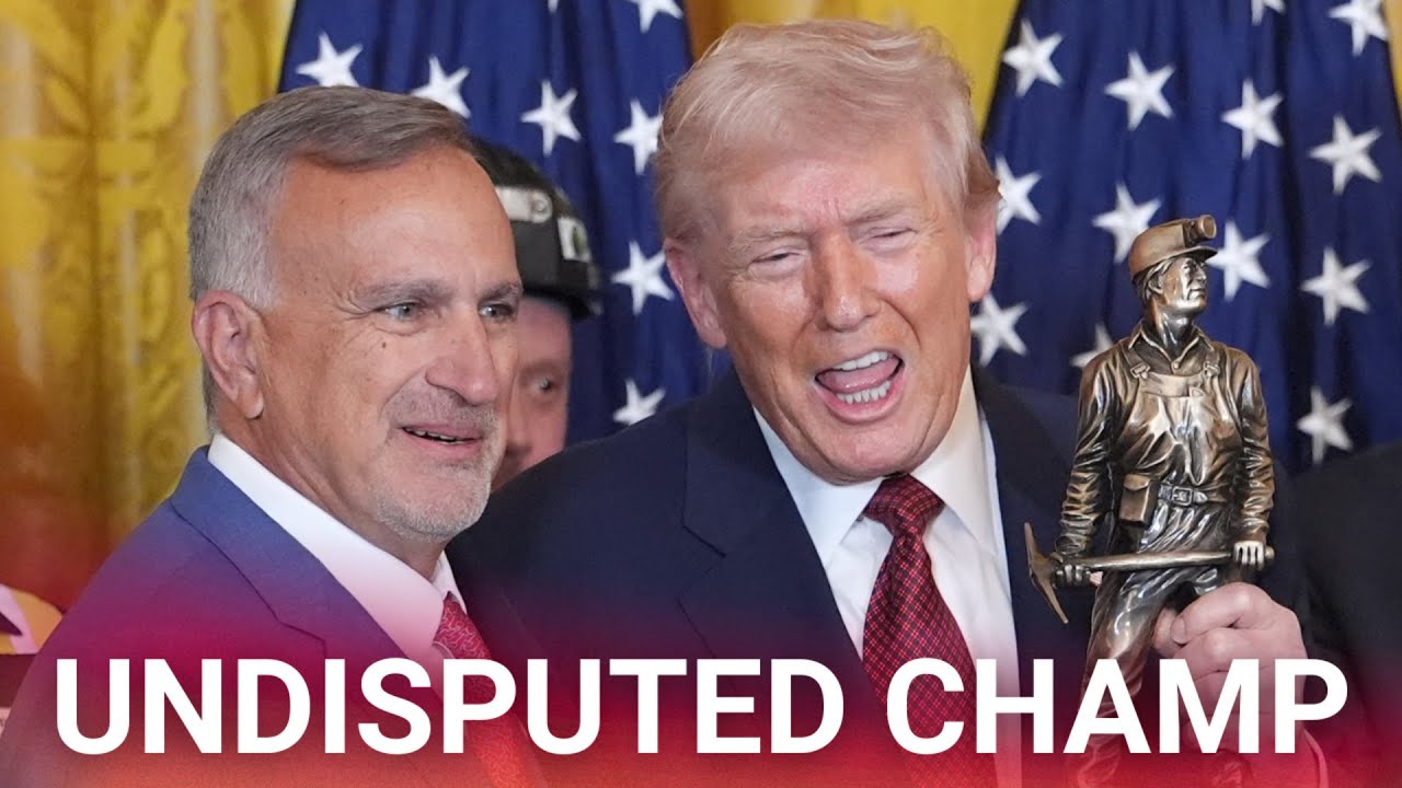 Trump receives the ‘Undisputed Champion of Beautiful Clean Coal’ award