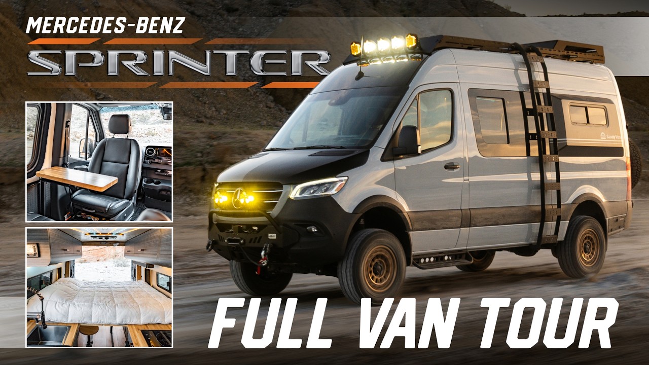 VAN TOUR - This Sandy Vans Mercedes Benz Sprinter is WILD & Expensive!