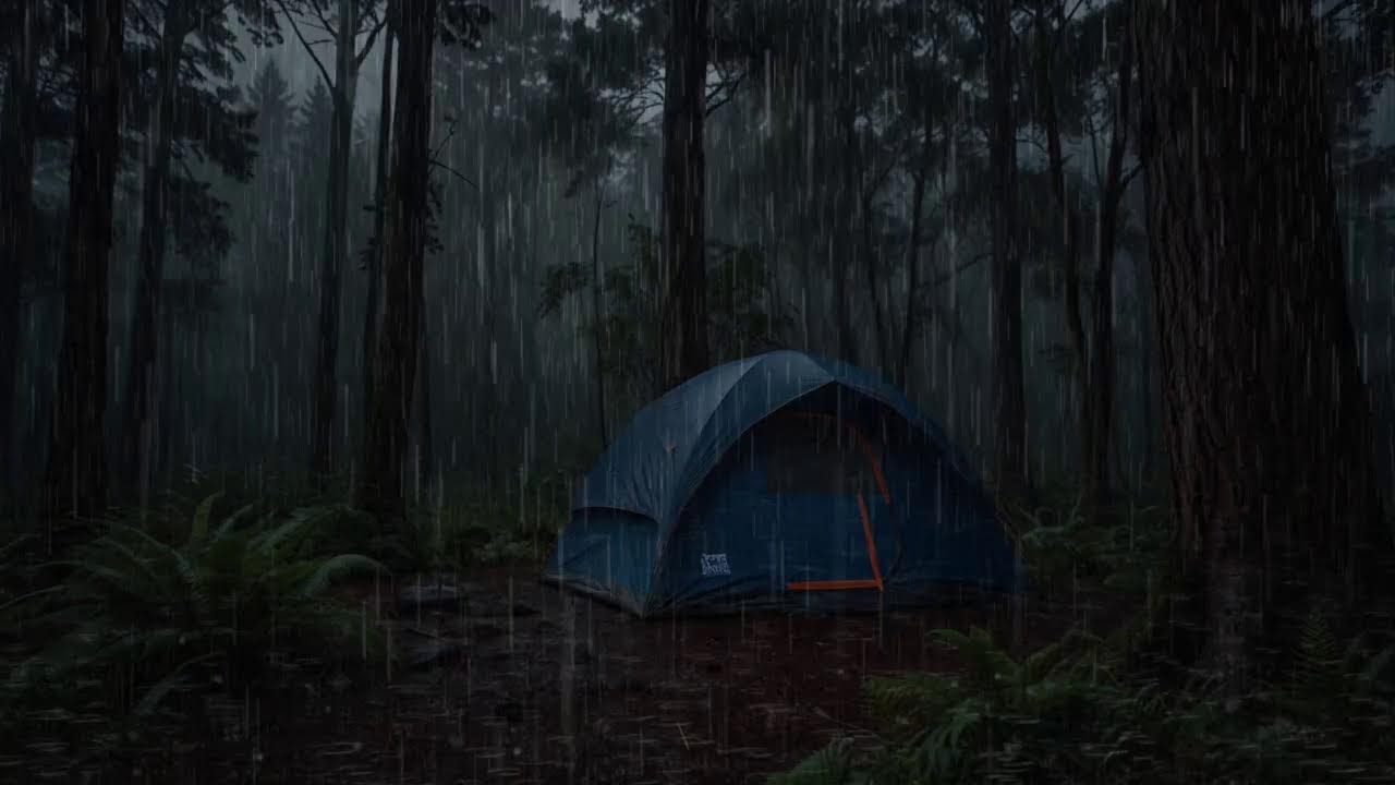 Heavy Rain‼️Struggling in a tent in heavy rain and bad weather‼️