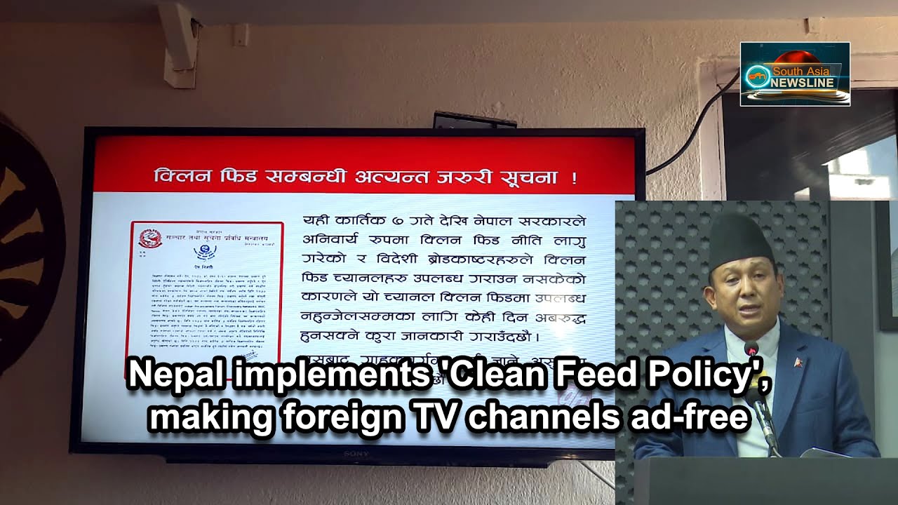 Nepal implements 'Clean Feed Policy', making foreign TV channels ad-free