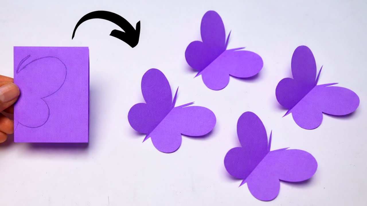 How to make Origami paper butterflies | Easy craft | DIY crafts | Origami papercraftwe