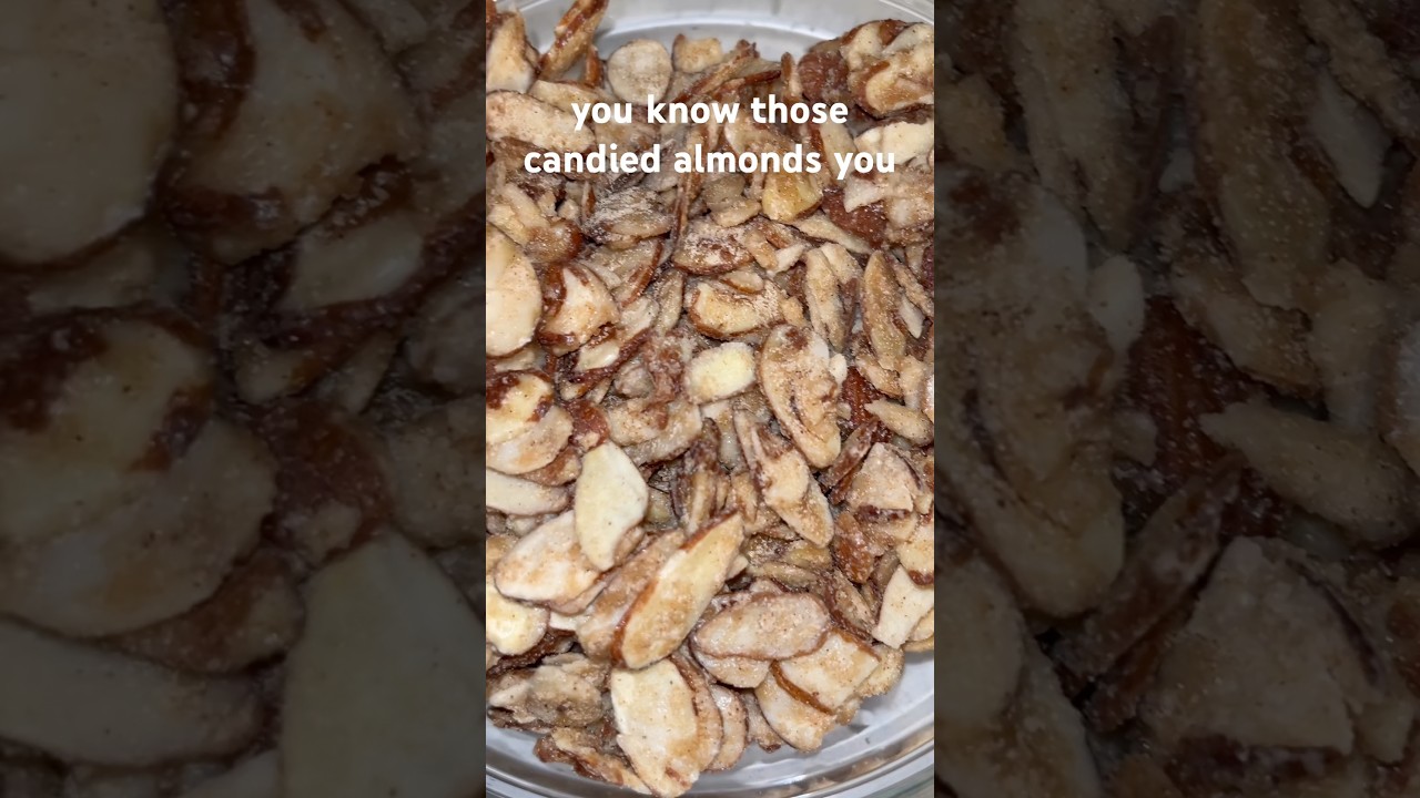 Candied almonds - simple, easy and delicious! #cooking #recipe #food #foodie #almond