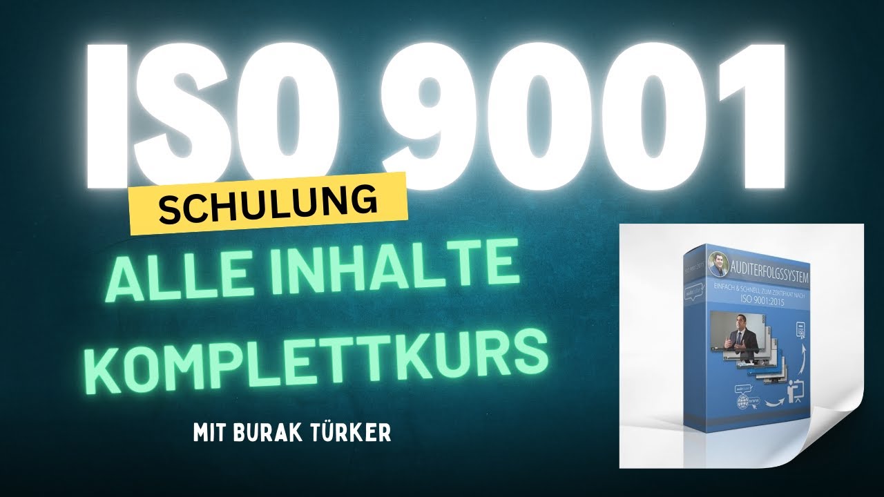 Schulung ISO 9001 | ALLE Inhalte | Komplettkurs | Gratis | GESAMTER Inhalt | 5 Stunden (Legacy)