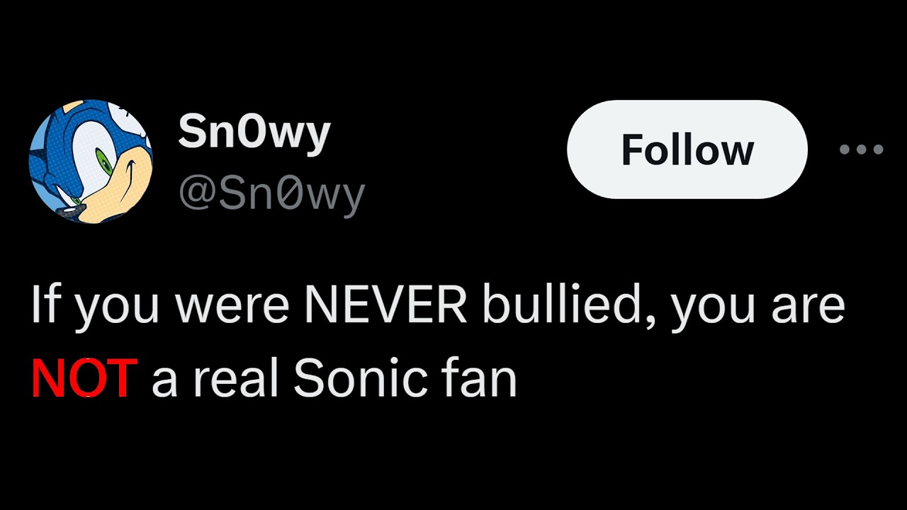 Sonic has a LARPING Problem