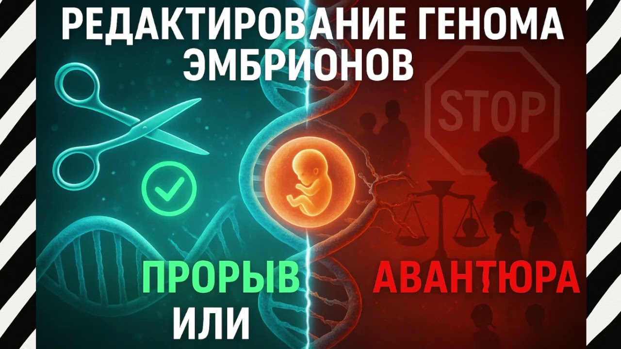 🧬Редактирование генома эмбрионов прорыв или авантюра