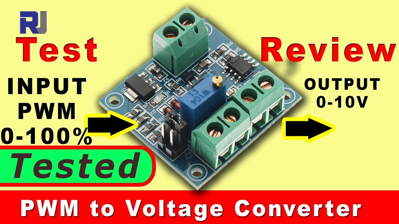 Convert PWM to Voltage using IC Station converter (Review and Test )