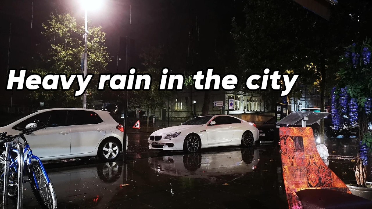 🏙️ Heavy Rain in the City | Deep White Noise for Sleep, Study & Focus