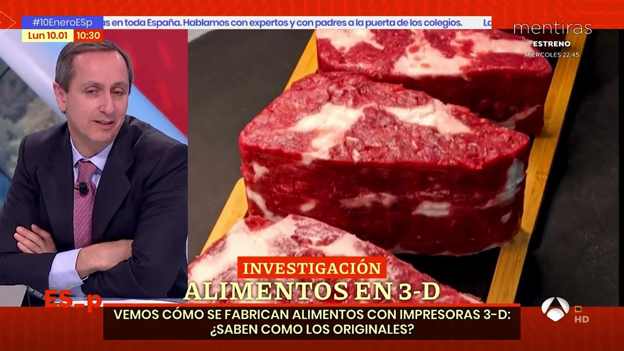 Espejo Público - Antena 3 - Alimentos en 3D - 10/01/22