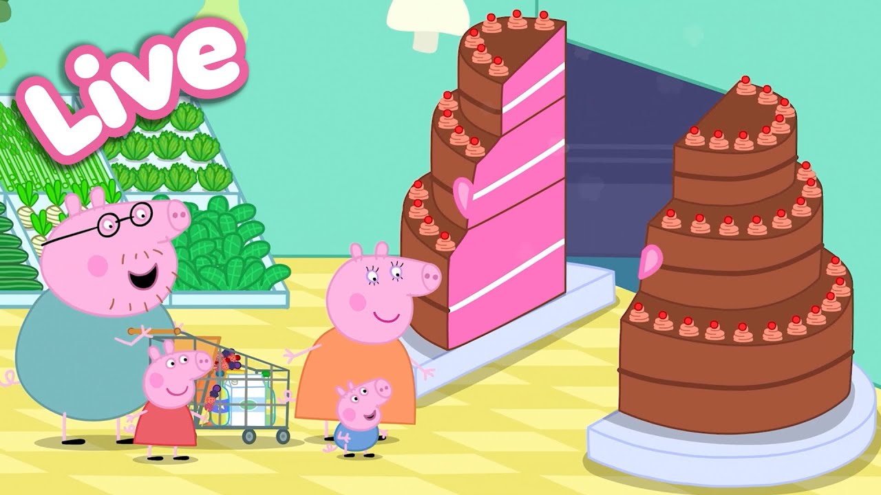 🍎 Peppa Pig Best Bites LIVE! 🐷 Peppa’s Food & Cooking Moments |  Tales Full Episodes 24/7