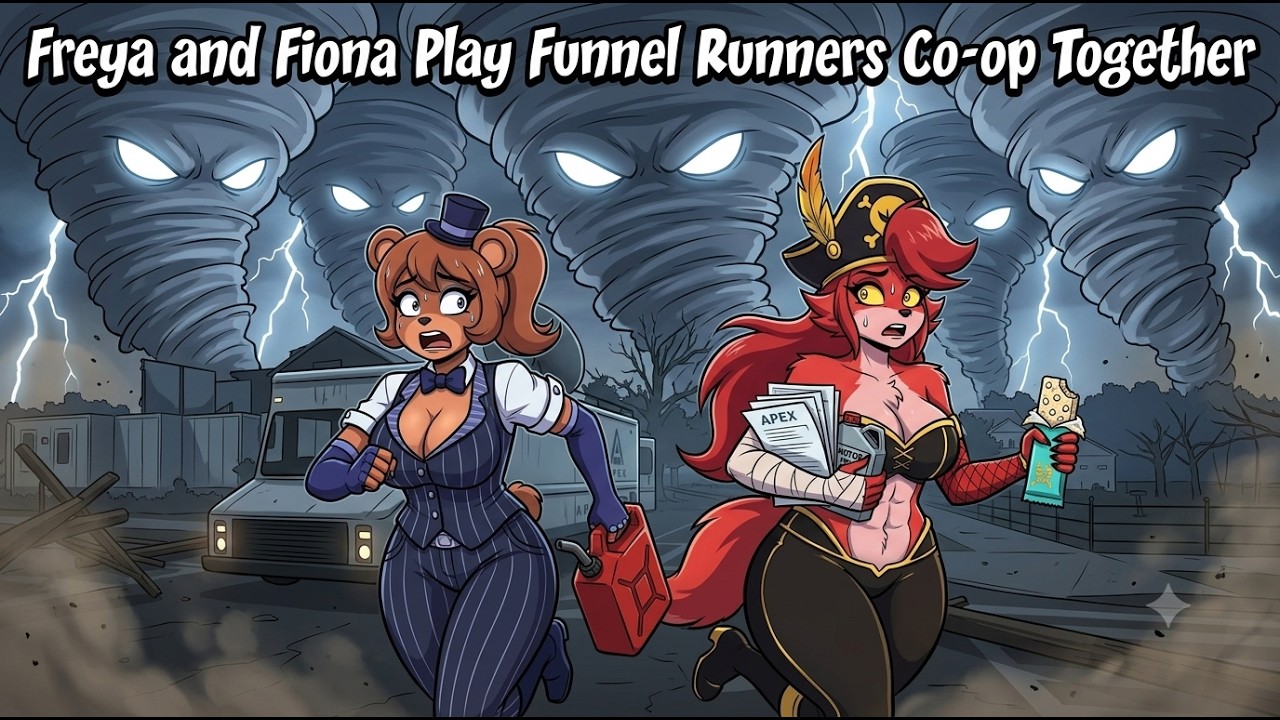 Freya And Fiona Play Funnel Runners Co-op Together Gameplay