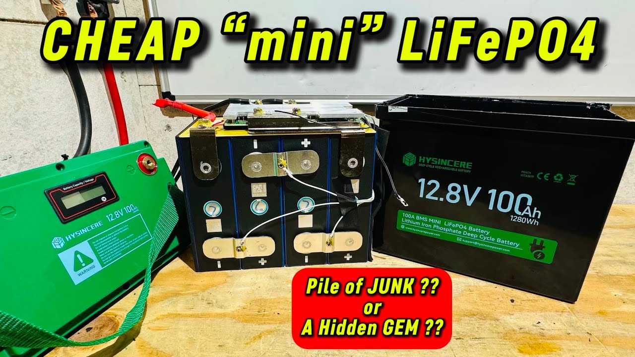 HYSINCERE 12V 100Ah mini LiFePO4 Lithium Battery Review & Teardown, Cheap 100Ah Lithium Battery