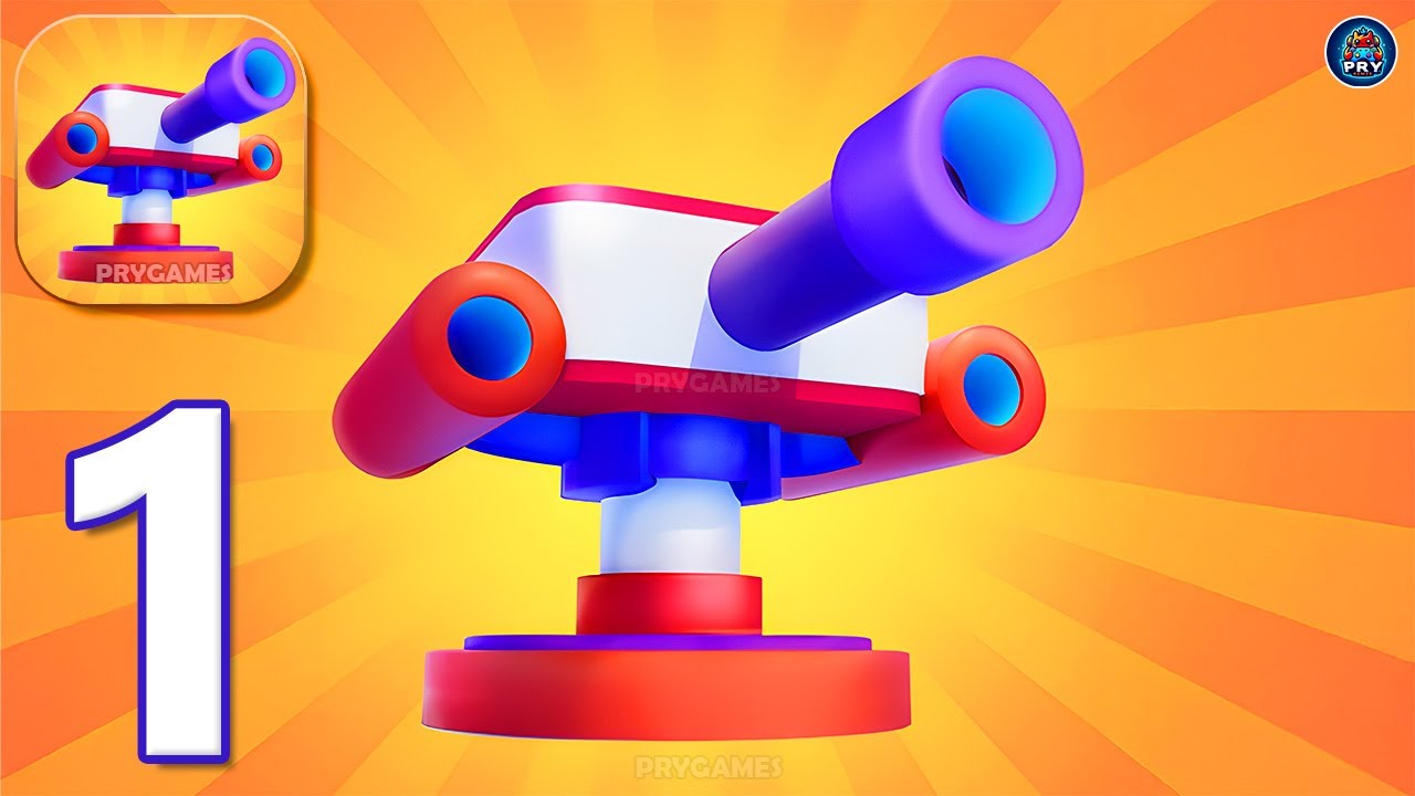 Shooting Towers: Merge Defense - Gameplay Walkthrough Part 1 - Shooting Turret Defense (Android, iOS