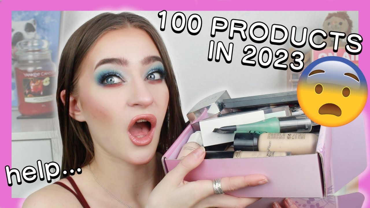 100 MAKEUP PRODUCTS I WANT TO FINISH IN 2023 - INTRO!! (Trying this again...)