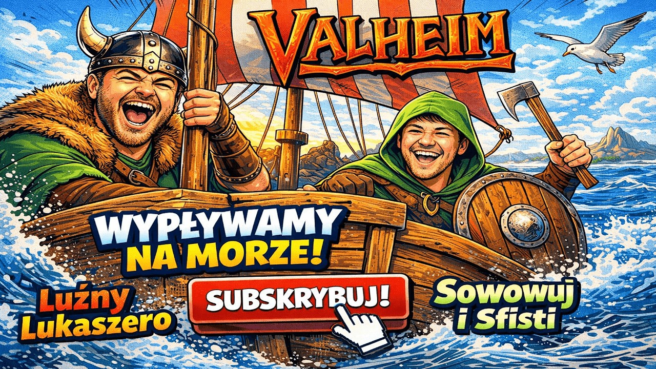 Saga Wikingów #4 - Wypływamy na Morze !! 🔴#nażywo  #valheim / @sowowuj @Sfisti