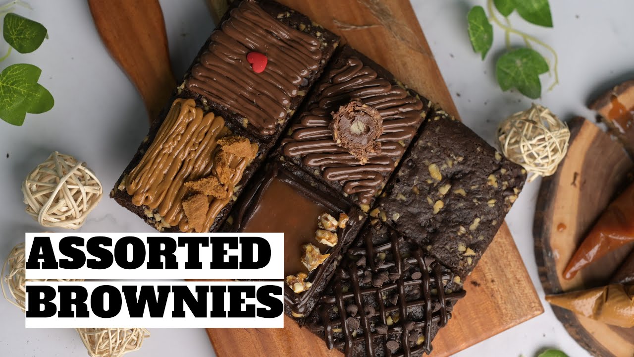 ASSORTED WALNUT BROWNIES | Eggless