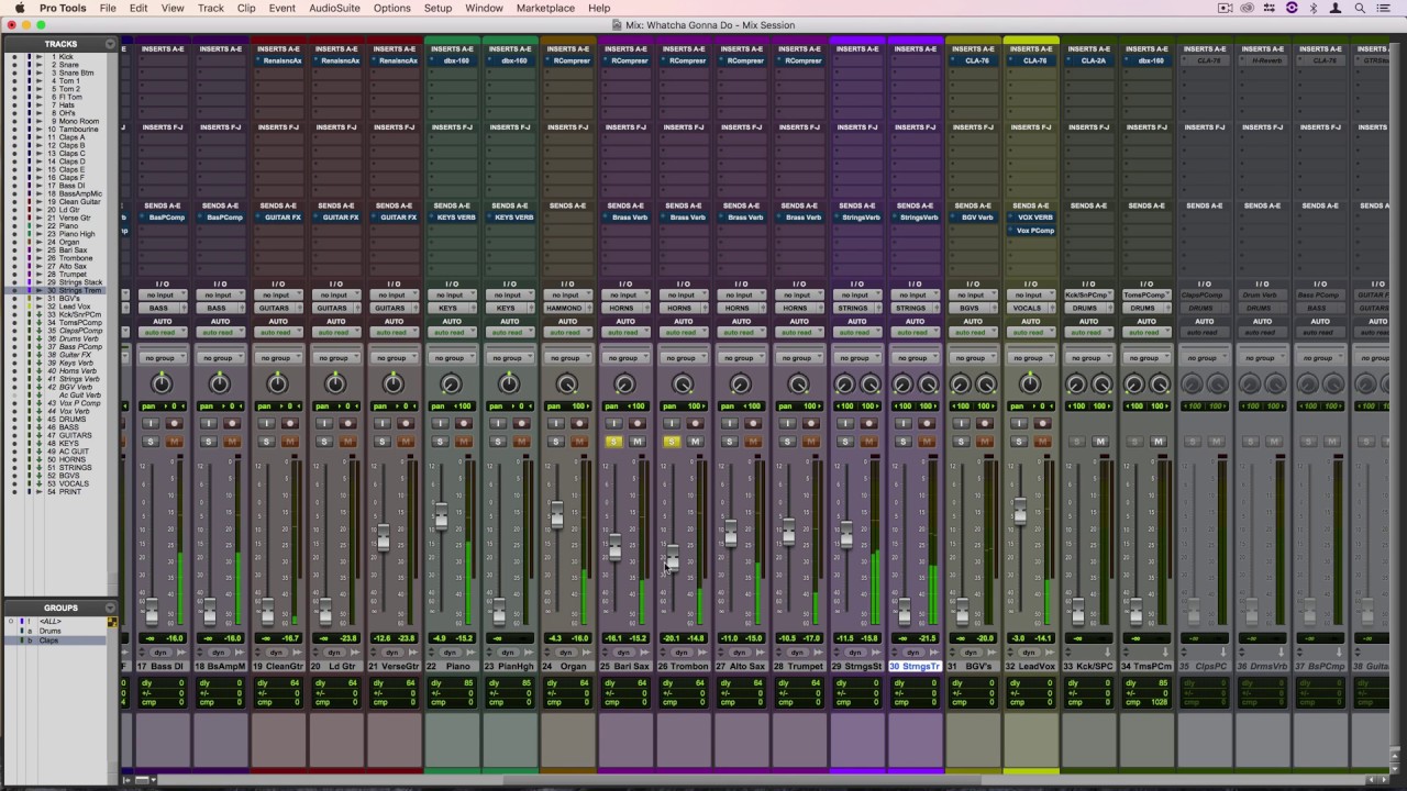 Starting a Mix in Pro Tools 2018