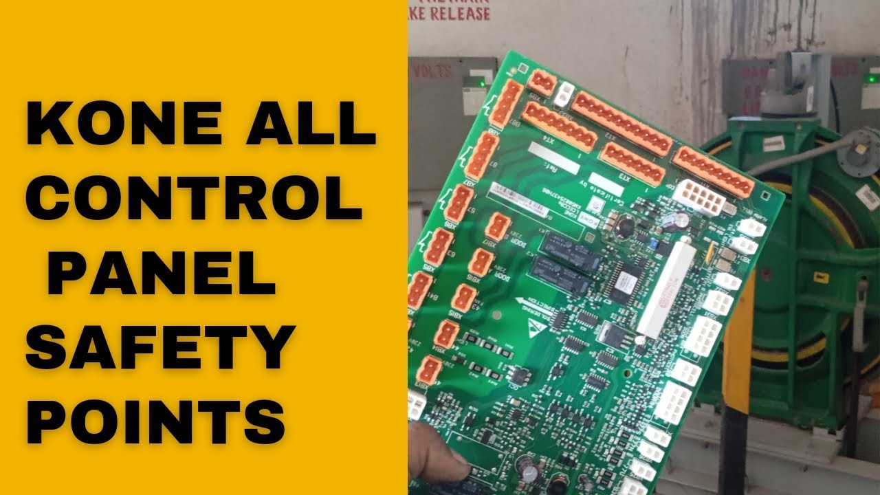 kone elevator control panel safety circuits and details