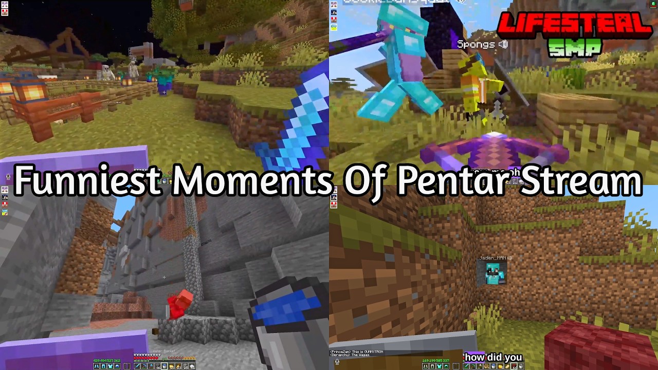Pentar Lifesteal SMP Stream Funniest Moments (Part 1)
