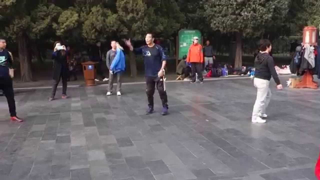 중국 中國 china 천단 天壇 공원 제기차기 毽子