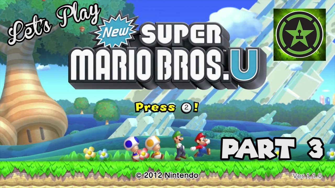Let's Play - New Super Mario Bros. U Wii U Part 3