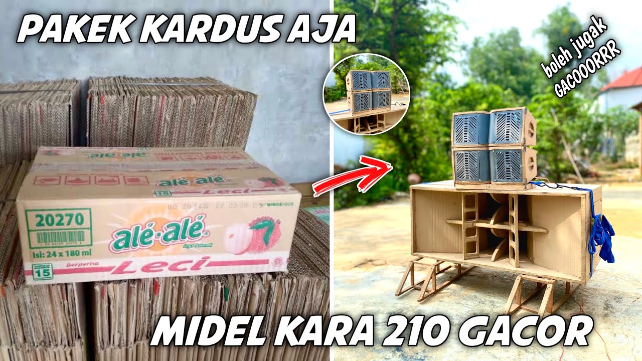 Bikin sound miniatur MIDEL NULUP KARA 210 Dari KARDUS BEKAS