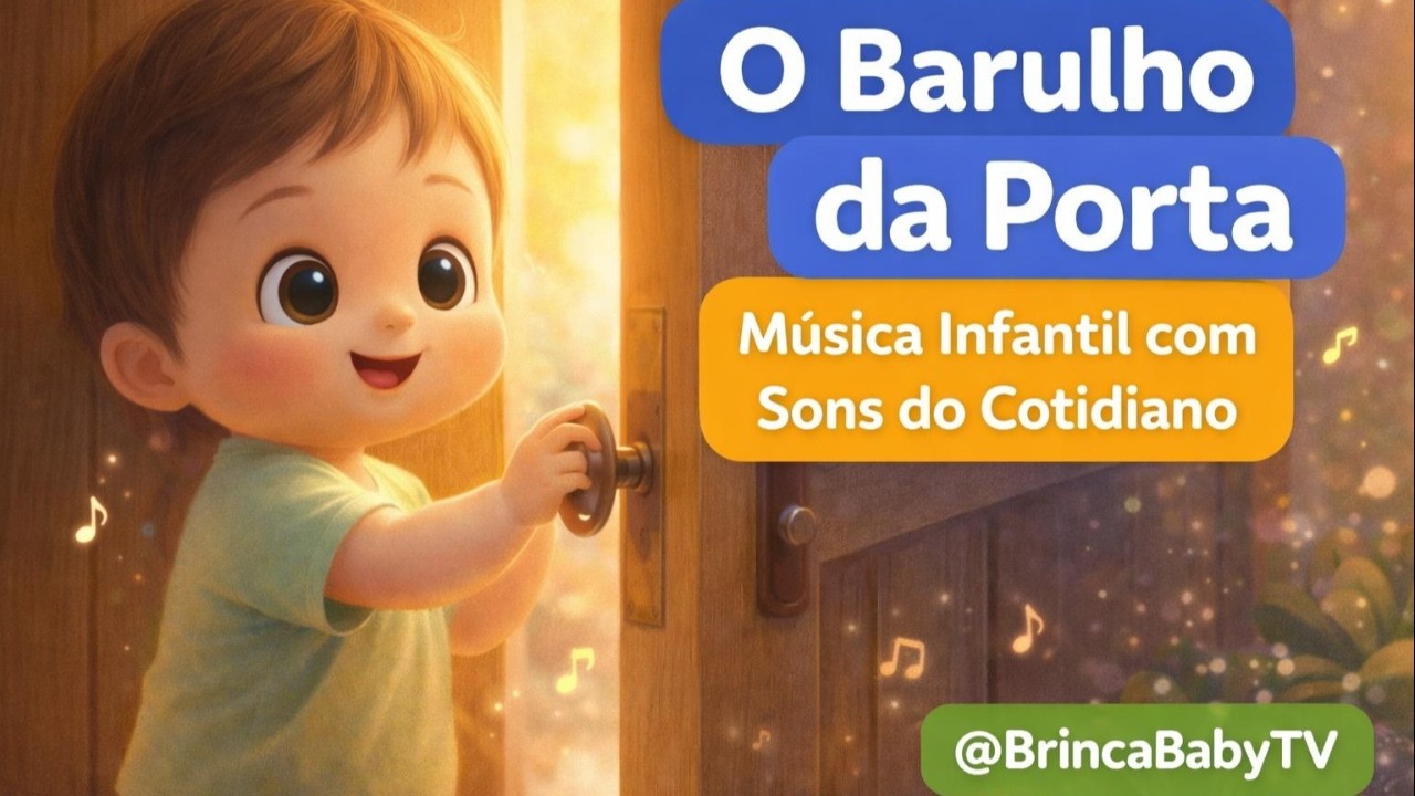 O Barulho da Porta | Música Infantil com Sons do Cotidiano #brincababytv #youtubekids