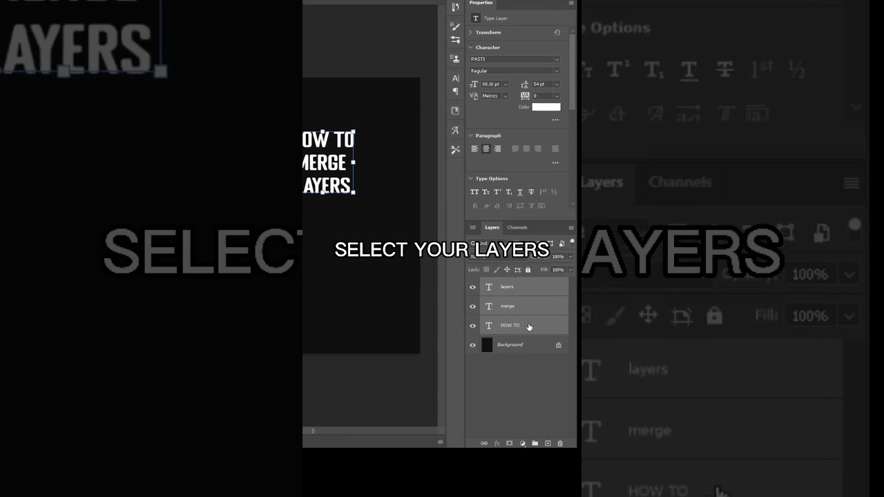Here&rsquo;s how to merge layers together in UNDER 10 seconds! #graphicdesign #photoshop #viral #like